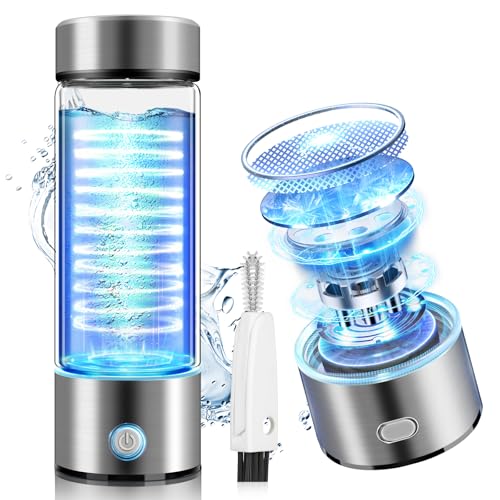 LOZLTX Wasserstoff Wasserflasche 4.0 Upgrade-420ml Mit SPE-PEM-Technologie-Wasserstoff Wasserflasche Blaue Smiail LOZLTX Wasserstoff Wasserflasche 4.0 Upgrade-420ml Mit SPE-PEM-Technologie-Wasserstoff Wasserflasche Blaue Smiail von Lozltx