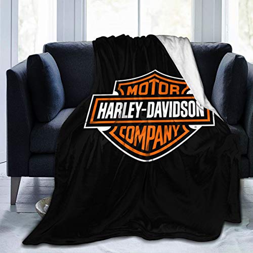 Lphdfoxh1 Harley Davidson Deckenbezug Decke Flanell Wolldecke Reise-Super Weiche Flauschige Warme Sofadecke von Lphdfoxh1