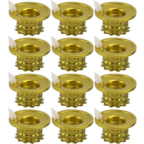 12pcs Diya Led -licht Für Diwali -wassersensor Kerzen Glühende Dekor Deepavali Festival Dekoration von Lpitoy