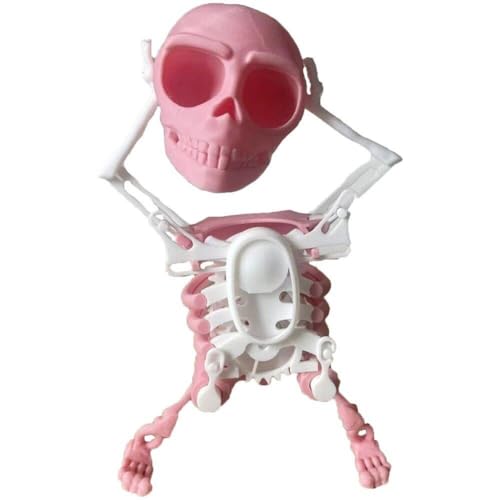 3d -gedrucktes Tanzendes Skelettspielzeug | Fun Dancing Skull Toy, Erstaunliches Tanzendes Skelett Wind Up Skeleton Tanzspielzeug, Diy Office -desktop -zappelspielzeug, 3d -tanzskelett, Relief Stress von Lpitoy