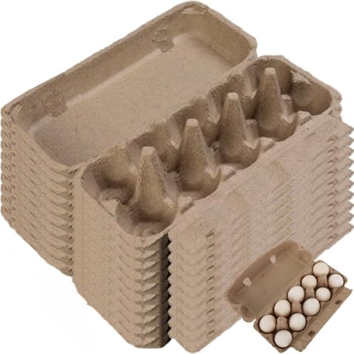 Lpitoy 10 Stück Eierkartons Aus Pappe, Leere Papierzellstoff-eierkartons, EIN Dutzend Eierkartons, Behälter, Leere Eierablage, Zellstoff-eierhalter Lpitoy 10 Stück Eierkartons Aus Pappe, Leere Papierzellstoff-eierkartons, EIN Dutzend Eierkartons, Behälter, Leere Eierablage, Zellstoff-eierhalter von Lpitoy