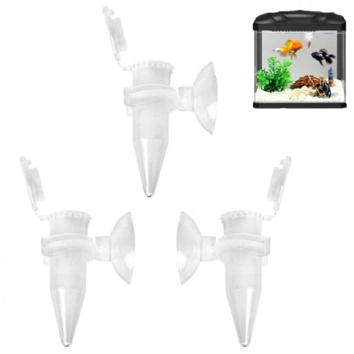 Lpitoy 3 Stücke Automatische Feeder Konische Aquarium Feeder Rot Wurm Fütterung Feeder Fischfutter Trichter Tasse Fütterung Werkzeug von Lpitoy