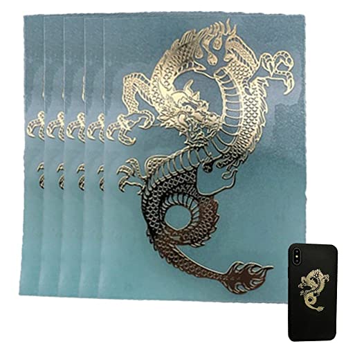 Lpitoy 5 Stück Drachen-Aufkleber Aus Metall, Scrapbook-Aufkleber, Handy-Aufkleber, Laptop-dekorationsaufkleber, Selbstklebende Aufkleber Lpitoy 5 Stück Drachen-Aufkleber Aus Metall, Scrapbook-Aufkleber, Handy-Aufkleber, Laptop-dekorationsaufkleber, Selbstklebende Aufkleber von Lpitoy