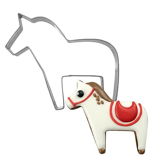 Lpitoy Edelstahl Pferd Modellierung Ausstecher Form Kuchen Dekorieren Keks Gebäck Backform Plätzchenstempel Lebkuchenmann von Lpitoy