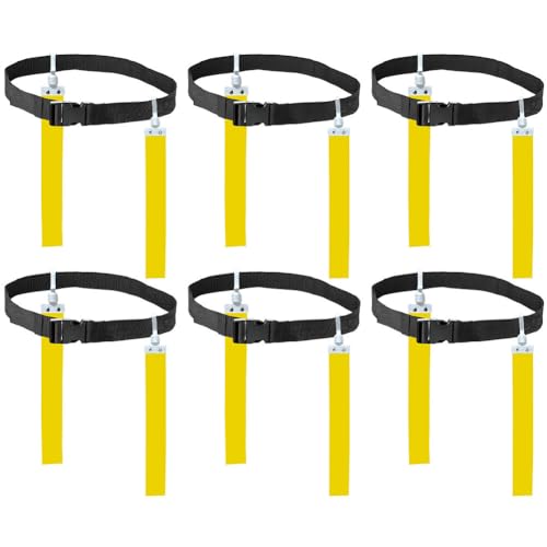 Lpitoy Flag Football Set Flag Football Ausrüstung Flag -fußballgürtel Und Fahnen Setzen EIN Verstellbarer Fußballgürtel Für Kinder Teenager Training von Lpitoy