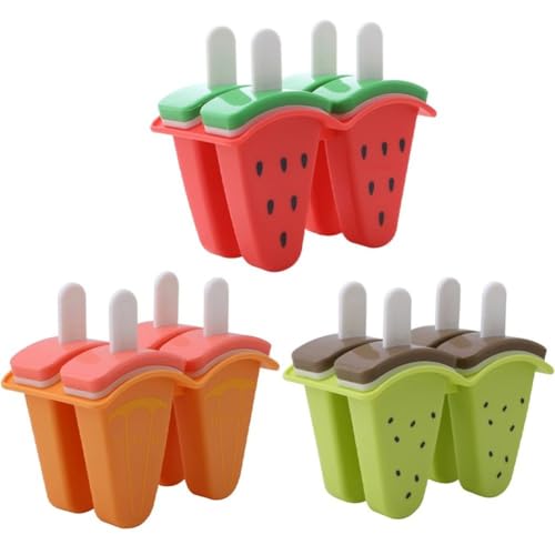 Lpitoy Hausgemachte EIS Stiel-Formen, EIS Stiel-Form, Wiederverwendbare Eisform, Eisformen, Wassermelonen-EIS Stiel-Maker Für Kinder Und Erwachsene, Zum Selbermachen Lpitoy Hausgemachte EIS Stiel-Formen, EIS Stiel-Form, Wiederverwendbare Eisform, Eisformen, Wassermelonen-EIS Stiel-Maker Für Kinder Und Erwachsene, Zum Selbermachen von Lpitoy