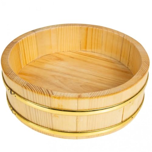 Lpitoy Holz Sushi Reisschale Hangiri Sushi Oke Sushi Reis Mischwanne Tablett Reis Mischschale Für Restaurantküche von Lpitoy