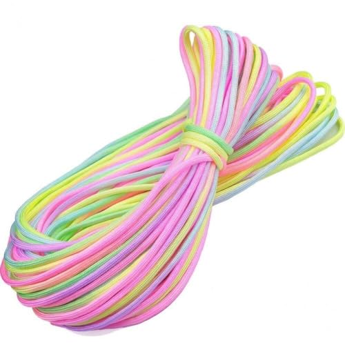 Lpitoy Regenbogenkordel 4 mm Regenbogen-Paracord, siebenadrige Regenbogenschnur, Fallschirmseil, Campingausrüstung, Regenbogen-Paracord Lpitoy Regenbogenkordel 4 mm Regenbogen-Paracord, siebenadrige Regenbogenschnur, Fallschirmseil, Campingausrüstung, Regenbogen-Paracord von Lpitoy