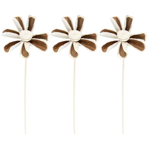 Lpitoy Schilfrohr-diffusor-stäbchen, 3-teiliges Duft-diffusor-Set Natürlichen Rattan-Blumen, Schilfrohr, Duft-diffusor-ersatz-Rattan-stäbchen, Heimdekoration von Lpitoy