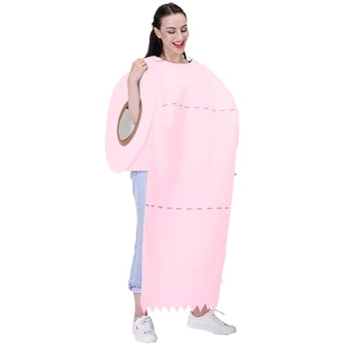 Lpitoy Toilettenpapier-kostüm Für Erwachsene, Halloween-kostüm in Form Einer Großen Toilettenpapierrolle, EIN Witziges Kostüm Für Männer Und Frauen. von Lpitoy