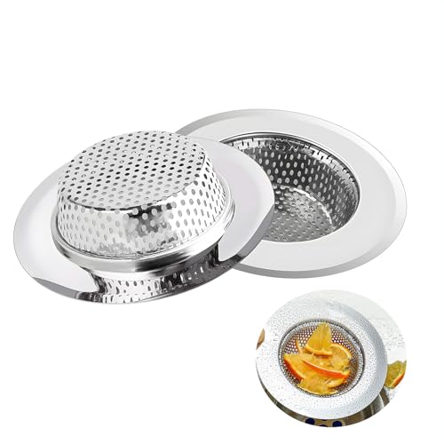 2 Stücke Abflusssieb Edelstahl Rostfrei, 11.5CM Haarsieb Dusche Badezimmer-Haarfilter Siebkörbchen Spüle Abfluss-Sieb Sink Strainer Verstopfungen Verhindern für Dusche Badewanne Küche 2 Stücke Abflusssieb Edelstahl Rostfrei, 11.5CM Haarsieb Dusche Badezimmer-Haarfilter Siebkörbchen Spüle Abfluss-Sieb Sink Strainer Verstopfungen Verhindern für Dusche Badewanne Küche von Lpolkvemelh