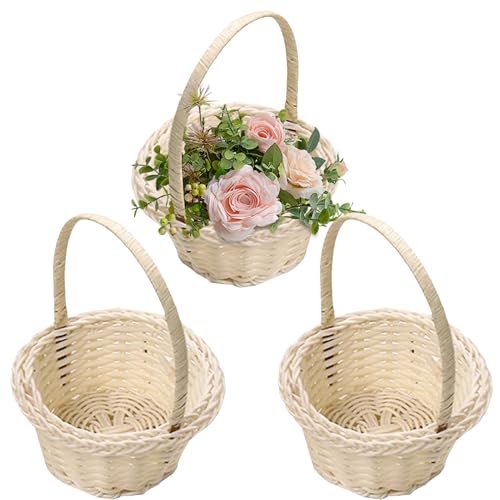 3 Stück Wicker Rattan Imitat Blumenmädchen Korb Blumenkorb Hochzeit Streukörbchen Mini Geflochtener Kleiners Weidenkorb Rattankorb Streukörbchen Obstkorb Aufbewahrungskorb Für Hochzeit Tischdeko 3 Stück Wicker Rattan Imitat Blumenmädchen Korb Blumenkorb Hochzeit Streukörbchen Mini Geflochtener Kleiners Weidenkorb Rattankorb Streukörbchen Obstkorb Aufbewahrungskorb Für Hochzeit Tischdeko von Lpoppcx