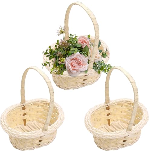 3 Stück Wicker Rattan Imitat Blumenmädchen Korb Blumenkorb Hochzeit Streukörbchen Mini Geflochtener Kleiners Weidenkorb Rattankorb Streukörbchen Obstkorb Aufbewahrungskorb Für Hochzeit Tischdeko 3 Stück Wicker Rattan Imitat Blumenmädchen Korb Blumenkorb Hochzeit Streukörbchen Mini Geflochtener Kleiners Weidenkorb Rattankorb Streukörbchen Obstkorb Aufbewahrungskorb Für Hochzeit Tischdeko von Lpoppcx