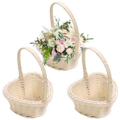3 Stück Wicker Rattan Imitat Blumenmädchen Korb Blumenkorb Hochzeit Streukörbchen Mini Geflochtener Kleiners Weidenkorb Rattankorb Streukörbchen Obstkorb Aufbewahrungskorb Für Hochzeit Tischdekos 3 Stück Wicker Rattan Imitat Blumenmädchen Korb Blumenkorb Hochzeit Streukörbchen Mini Geflochtener Kleiners Weidenkorb Rattankorb Streukörbchen Obstkorb Aufbewahrungskorb Für Hochzeit Tischdekos von Lpoppcx