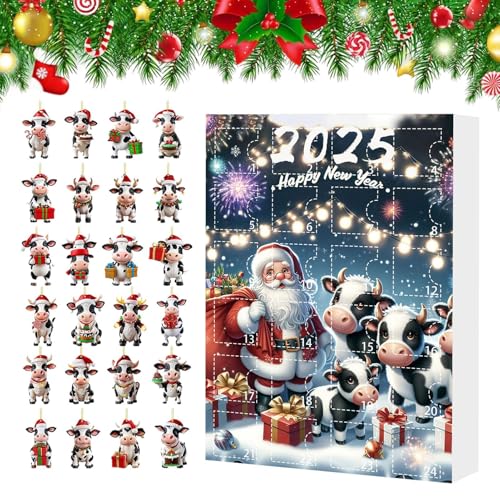 Lpoppcx Christmas Countdown Kalender - 24 Tage Kuh Adventskalender | Weihnachtsdekoration Spielzeug Figuren Für Kinder Erwachsene Mädchen Familienfest Tisch Wand Baum Klassenzimmer Lpoppcx Christmas Countdown Kalender - 24 Tage Kuh Adventskalender | Weihnachtsdekoration Spielzeug Figuren Für Kinder Erwachsene Mädchen Familienfest Tisch Wand Baum Klassenzimmer von Lpoppcx