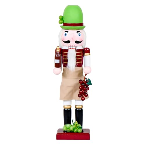 Lpoppcx Dekorative Nussknacker Weihnachtsfigur | Nussknacker Figuren,Winzer Design Holz Deko Für Kinder Erwachsene Küche Esstisch Kamin Wohnzimmer Schlafzimmer Lpoppcx Dekorative Nussknacker Weihnachtsfigur | Nussknacker Figuren,Winzer Design Holz Deko Für Kinder Erwachsene Küche Esstisch Kamin Wohnzimmer Schlafzimmer von Lpoppcx