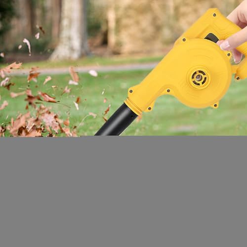 Lpoppcx Elektrisches Blattgebläse Akkubetrieben - Turbo Gebläse Funktion | Handliches Tragbares Leistungsstarkes Gebläse Für Werkstatt Schneeräumung Elektronik Grill Garten Kochen Industrie Terassen von Lpoppcx