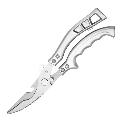 Lpoppcx Fleischschere | Robuste Schere Aus Rostfreiem Edelstahl Mit Rutschfestem Griff Für Geflügel Und Fleisch Verarbeitung | Küchenwerkzeug Lpoppcx Fleischschere | Robuste Schere Aus Rostfreiem Edelstahl Mit Rutschfestem Griff Für Geflügel Und Fleisch Verarbeitung | Küchenwerkzeug von Lpoppcx