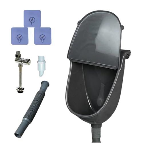 Lpoppcx Garage Urinal | Outdoor Toilette,Geruchsstop Design Wandtoilette Mit Abdeckung Für Baustelle Camping Park Garage Gym von Lpoppcx