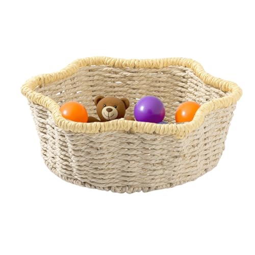 Lpoppcx Handgewebter Servierkorb | Rattanoptik Snack Servierkorb Tischdekoration - Obstkorb Für Küche Wohnzimmer Esstisch Deko Lpoppcx Handgewebter Servierkorb | Rattanoptik Snack Servierkorb Tischdekoration - Obstkorb Für Küche Wohnzimmer Esstisch Deko von Lpoppcx