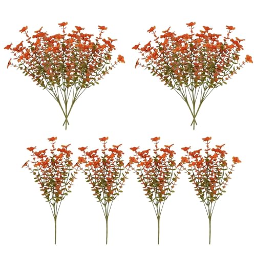 Lpoppcx Herbstblumen | Künstliche Herbstblumen Für Deko | 10 Stück Simulationspflanzen Herbstdekoration Für Wohnzimmer Küche Schlafzimmer Badezimmer Terrasse Balkon Garten Esszimmer von Lpoppcx
