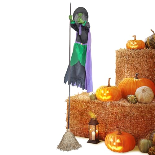Lpoppcx Hexenbesen Halloween Deko, 3 Meter Fliegender Hexenbesen Dekoration Für Draußen Halloween, Realistische Deko Für Garten Eingangsbereich Vorgarten Friedhof Gehweg Lpoppcx Hexenbesen Halloween Deko, 3 Meter Fliegender Hexenbesen Dekoration Für Draußen Halloween, Realistische Deko Für Garten Eingangsbereich Vorgarten Friedhof Gehweg von Lpoppcx
