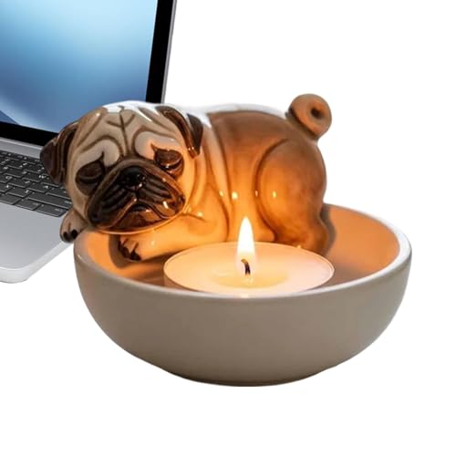 Lpoppcx Kleine Kerzenhalter, Tisch Kerzenhalter, Dekorative Schale Mit Hund Design Für Wohnung Küche Kamin Halloween Feiertage Party Lpoppcx Kleine Kerzenhalter, Tisch Kerzenhalter, Dekorative Schale Mit Hund Design Für Wohnung Küche Kamin Halloween Feiertage Party von Lpoppcx