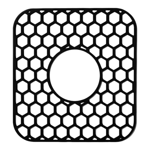 Lpoppcx Küchenspüle Schutzmatte - Silicone Porzellanschutz,30x28 cm hitzebeständig rutschfest Raster Spülbeckenunterlage für Wohnmobil Küche Haushalt von Lpoppcx