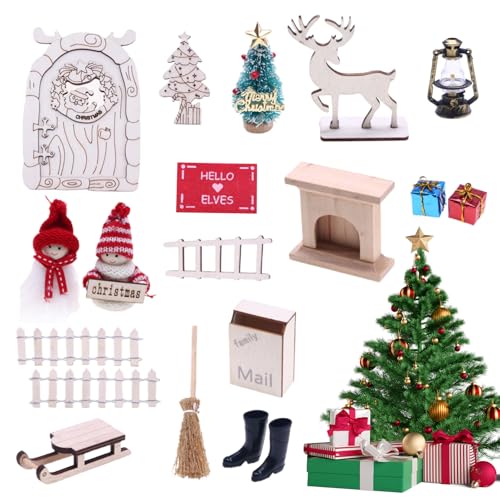 Lpoppcx Puppenhaus Miniaturen Zubehör | Weihnachtliche Miniatur Puppenhaus Deko | Festliche Spielzeugdekoration Für Feiertagsfeier | Bücherregal Schulprojekt Lpoppcx Puppenhaus Miniaturen Zubehör | Weihnachtliche Miniatur Puppenhaus Deko | Festliche Spielzeugdekoration Für Feiertagsfeier | Bücherregal Schulprojekt von Lpoppcx