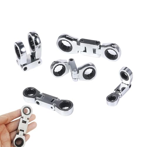 Lpoppcx Ratschen Set | 5 Teile Doppelantrieb Flexible Kopf Taschen Schlüssel,180 Grad Faltbarer Schraubenschlüssel 3/4 Zoll Einziehbares Reparaturwerkzeug Für Haushalt Kfz Lpoppcx Ratschen Set | 5 Teile Doppelantrieb Flexible Kopf Taschen Schlüssel,180 Grad Faltbarer Schraubenschlüssel 3/4 Zoll Einziehbares Reparaturwerkzeug Für Haushalt Kfz von Lpoppcx