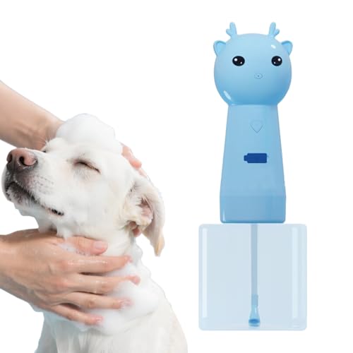 Lpoppcx Seifenspender für Katzen - Elektrischer Schaumshampoo Spender Für Katzenbad | Haustier Bad Seifenbehälter Für Pflege Waschen Küche Badezimmer Badewanne Zuhause von Lpoppcx