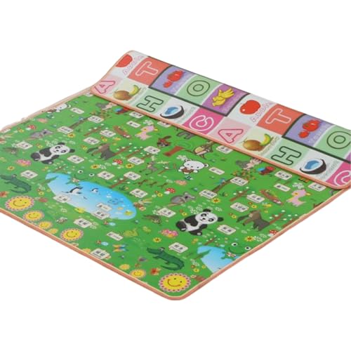 Lpoppcx Spielteppiche für das Kinderzimmer - Picknickdecke Krabbelunterlage Bodenmatte,Beidseitig Bedruckte Aktivmatte Für Drinnen & Draußen Krabbelunterlage Gruppenaktivitäten Lpoppcx Spielteppiche für das Kinderzimmer - Picknickdecke Krabbelunterlage Bodenmatte,Beidseitig Bedruckte Aktivmatte Für Drinnen & Draußen Krabbelunterlage Gruppenaktivitäten von Lpoppcx