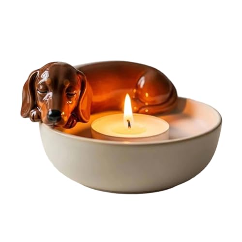 Lpoppcx Teelichthalter - Tisch Kerzenhalter | Dekorative Schale Mit Hund Design Für Wohnung Küche Kamin Halloween Feiertage Party Lpoppcx Teelichthalter - Tisch Kerzenhalter | Dekorative Schale Mit Hund Design Für Wohnung Küche Kamin Halloween Feiertage Party von Lpoppcx