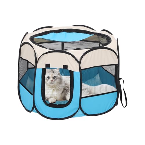 Lpoppcx Tragbare Katzen-Spielzone | Welpe Kitten Camping Mesh Halbgeschlossenes | Geräumiger Atmungsaktiver Auslauf Für Welpen Kätzchen Kleintiere Im Freien Reise Garten Freiluftbereich Lpoppcx Tragbare Katzen-Spielzone | Welpe Kitten Camping Mesh Halbgeschlossenes | Geräumiger Atmungsaktiver Auslauf Für Welpen Kätzchen Kleintiere Im Freien Reise Garten Freiluftbereich von Lpoppcx
