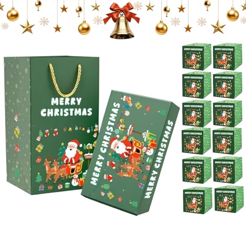 Lpoppcx Weihnachts Geldbox,Federmechanismus Geldkassette | Kreatives Faltbares Design Für Weihnachtsfeiern Geburtstage Reise Partys von Lpoppcx
