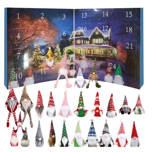 Wichtel Adventskalender 2025 Weihnachten Wichtel Figuren Deko Weihnachts Adventskalender Mit 24 Wichtels Puppen, 24 Tage Weihnachten Countdown Kalender Festlicher Spaß Dekoration Für Kinder Erwachsene von Lpoppcx