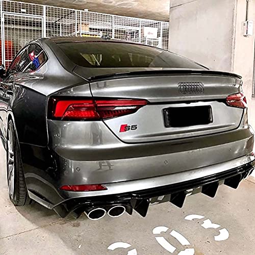 Auto Spoiler Heckspoiler für Audi A5 S5 RS5 B9 Sportback Coupe 2017-2020, Premium ABS Material Schlagfreie 3M-Klebstoffmontage Heckstoßstangenlippe, Automodifikationsteile von Lpqhj