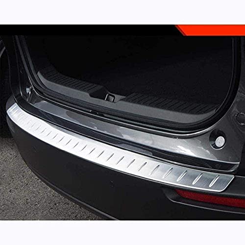 Edelstahl HeckstoßStangenschutz FüR Mazda CX-30 2019 2020, Edelstahl Ladekantenschutz Mit Abkantung, Kofferraumschwelle Anti-Kratzschutz Auto Styling ZubehöR von Lpqhj