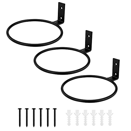 Lpraer 3X 15cm Blumentopfhalter Ring Wand Blumentopfhalter Ring Pflanzen Wandhalterung Metall Blumentopfhaken Pflanzenhalter Wandhalterung Schwarz für Outdoor Garten Balkon(17,5 x 15 x 6,2 cm) Lpraer 3X 15cm Blumentopfhalter Ring Wand Blumentopfhalter Ring Pflanzen Wandhalterung Metall Blumentopfhaken Pflanzenhalter Wandhalterung Schwarz für Outdoor Garten Balkon(17,5 x 15 x 6,2 cm) von Lpraer