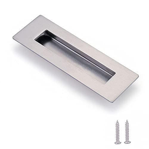 Lpraer Edelstahl Muschelgriff Schiebetürgriff Verdeckt Griffmuschel Möbelgriffe Einlassgriff Handgriff 150 * 50mm Griffe für Schranktür, Zimmertüren und Schubladen von Lpraer
