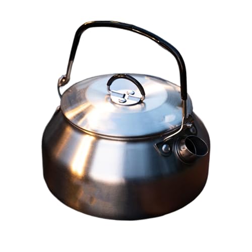 Kochgeschirr aus Edelstahl, Ergonomischer Griff, 13,5 x 7,5 x 13,5 cm, kompakter Wasserkessel, Reisekaffeekessel, Mehrzweckgebrauch, für die Küchenreise Camping Office Counter Top von Lpsdssre