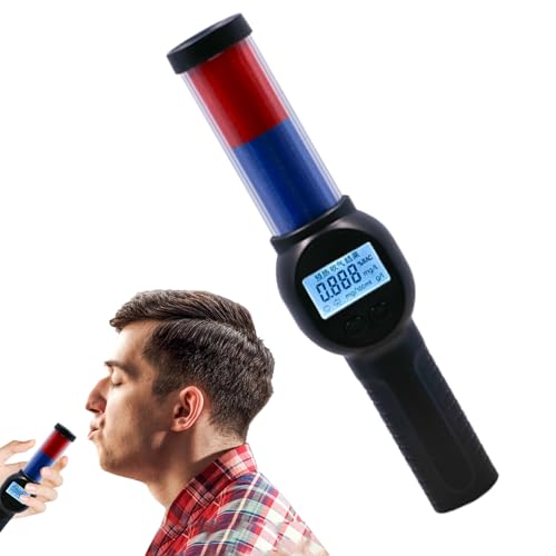 Lpsdssre Alkohol Atemtester | Alkohol Atemtestgerät Mit Blasfunktion - Digitales Display Wiederaufladbarer Detektor Für Sicherheitsanalyse Zu Hause Und Fahrtüchtigkeit Frauen Männer von Lpsdssre