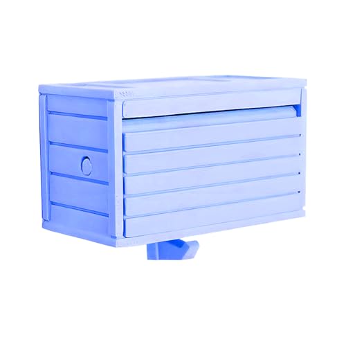 Lpsdssre Auto-Garagen-Schlüsselhalter mit Tür zum Öffnen, Schlüsselhalter, Wandhalterung, Eingangs-Organizer, einfache Installation, kompakt, rot, cremefarben, schwarz, blau, für Zuhause von Lpsdssre