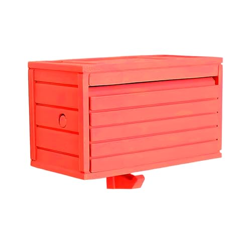 Lpsdssre Auto-Garagen-Schlüsselhalter mit Tür zum Öffnen, Schlüsselhalter, Wandhalterung, Eingangs-Organizer, einfache Installation, kompakt, rot, cremefarben, schwarz, blau, für Zuhause von Lpsdssre