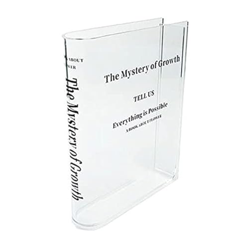 Lpsdssre Clear Book Vase, Clear Book Flower Vase - Acrylblume | Einzigartige Blumenvase für niedliche Bücherregal Moderne -Ästhetik -Raumation von Lpsdssre