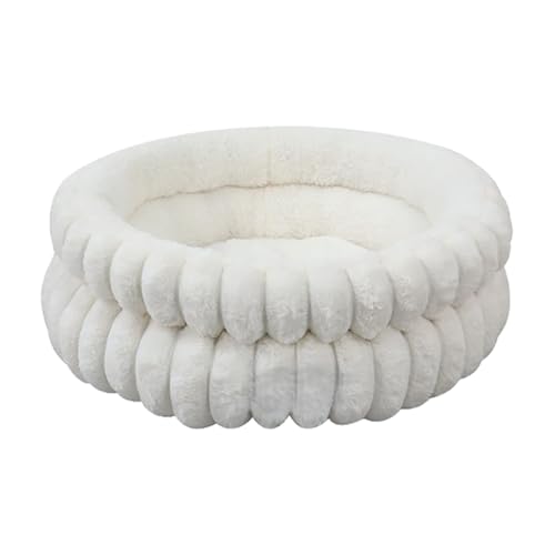 Lpsdssre Donut -Hundebett, waschbares Design, 50x18 cm, Katkkuddlerbett, beruhigendes Haustierkissen, weicher Plüschkomfort, für Haustiere Puppy Kätzchen im Freien am Bett von Lpsdssre