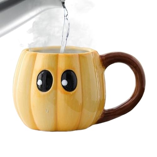 Lpsdssre Herbst Tassen | Keramikbecher | Große Augen Niedliches Design Hitzebeständig Für Haushalt Küche Camping Reisen Party Picknick von Lpsdssre