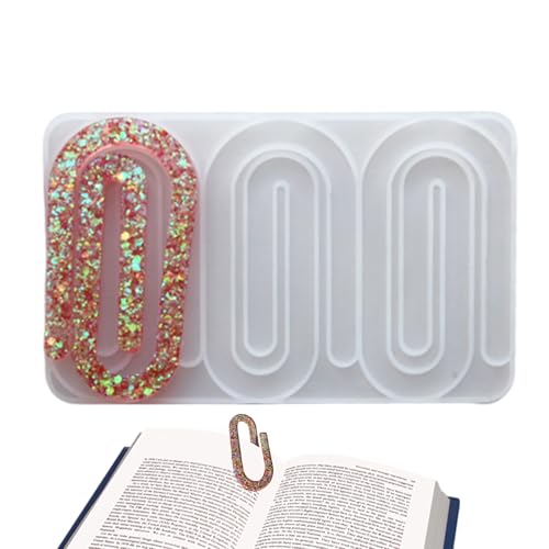 Lpsdssre Paperclip Lesezeichen Silikonform | Paperclip Drip Formen – Süßigkeitenherstellung Zubehör für Kerzen, Kühlschrank, Gießen, Dessert, Geburtstage, Fondant, Schokolade, Lebensmittel Lpsdssre Paperclip Lesezeichen Silikonform | Paperclip Drip Formen – Süßigkeitenherstellung Zubehör für Kerzen, Kühlschrank, Gießen, Dessert, Geburtstage, Fondant, Schokolade, Lebensmittel von Lpsdssre