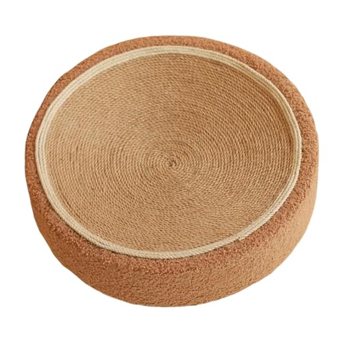 Lpsdssre Runder Katzenkratzer | Sisal Kratzmatte für Kätzchen - Kratzspielzeug Katze Kratzmatte Relaxing Bowl Pad Lounge Bett Möbelschutz von Lpsdssre