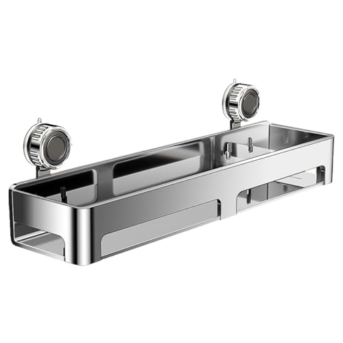 Lpsdssre Saugnapfbad-Badezimmerregal, Abnehmbares Und Robustes Design, 40x15x10,5 cm, Badezimmer-Wandorganisator, Küchenlagerregal, Platzsparung, Für Den Heimgebrauch Zu Hause von Lpsdssre